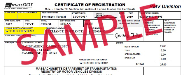 Search vehicle online registration