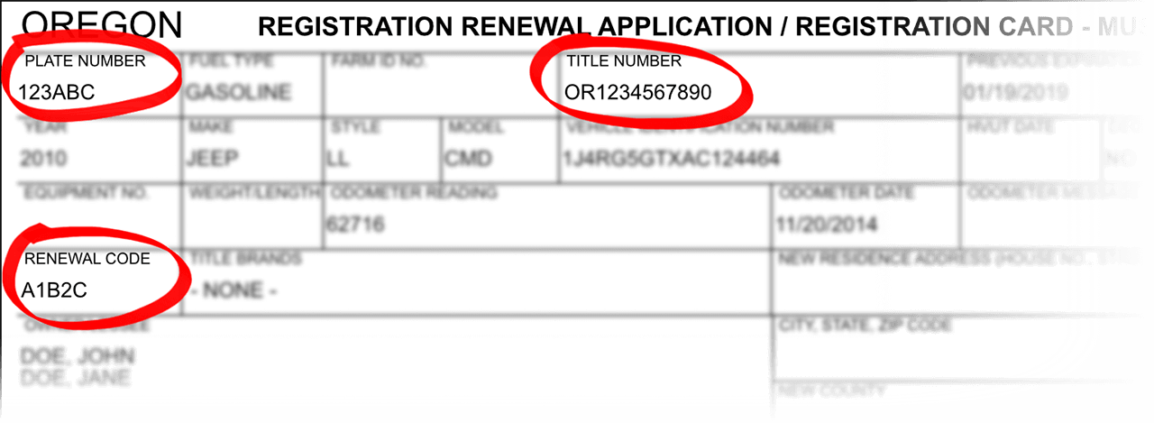 Vehicle Registration